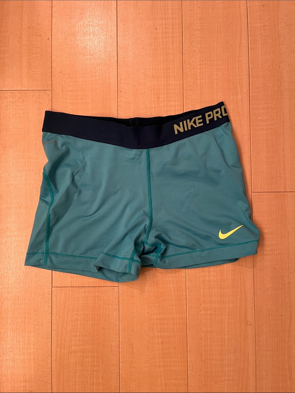 3” Light blue Nike Pro Compression Shorts
